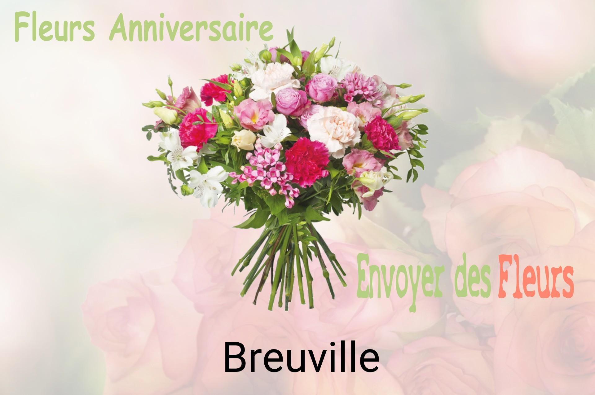 Bouquet de fleurs d’anniversaire livré à Breuville